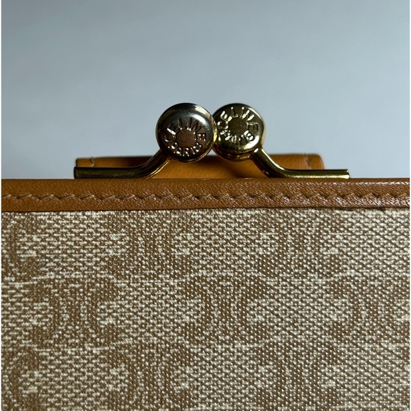 Vintage Celine Macadam Triomphe Light Beige Long Wallet - Picture 3 of 14